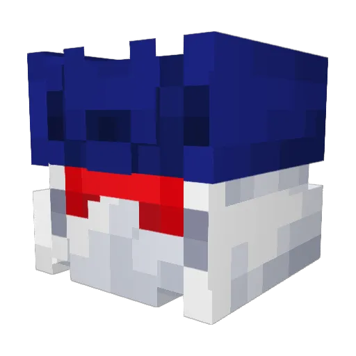 Gudolph Minecraft avatar head, 3D render