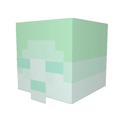 Gudzac Minecraft avatar head, 3D render