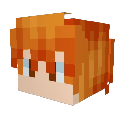 Guear0202 Minecraft avatar head, 3D render