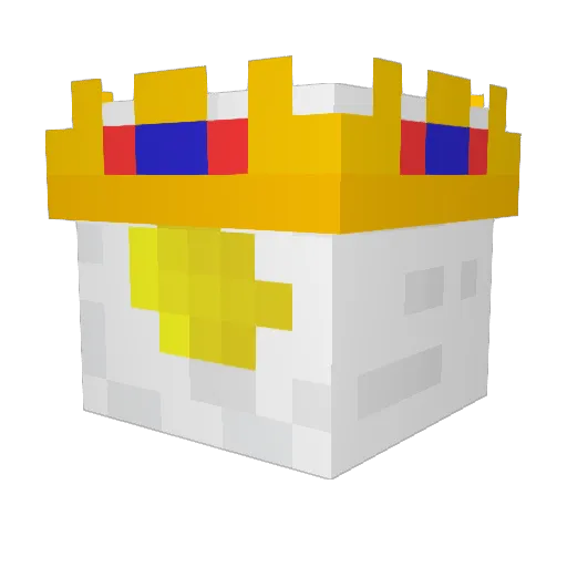 Guedro_ Minecraft avatar head, 3D render