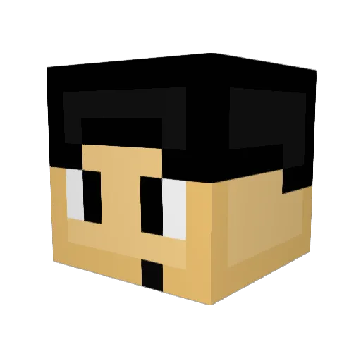 Guehi Minecraft avatar head, 3D render