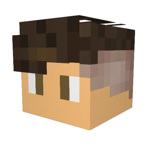 Gueko__ Minecraft avatar head, 3D render
