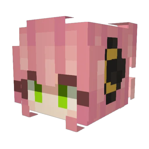 GuelCosta Minecraft avatar head, 3D render