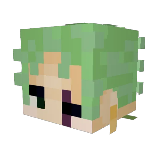 Gueli845 Minecraft avatar head, 3D render