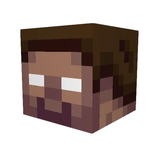 Guenter_Hart Minecraft avatar head, 3D render