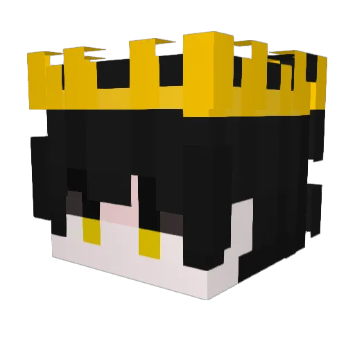 Guerps Minecraft avatar head, 3D render