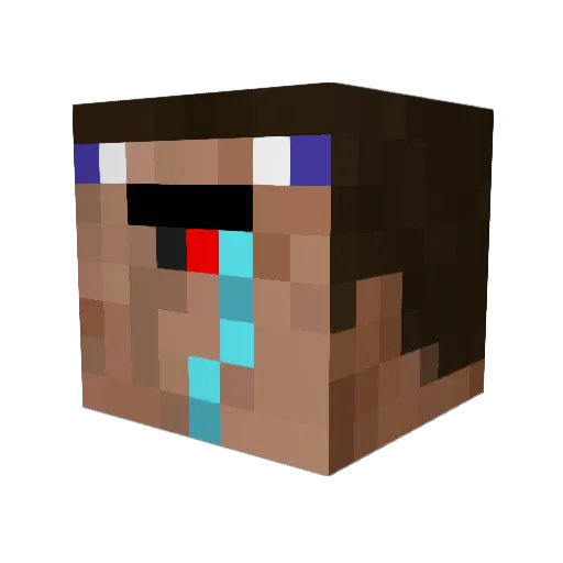 Guerrero934 Minecraft avatar head, 3D render