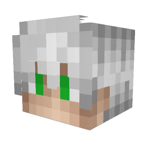 Guerreropro Minecraft avatar head, 3D render