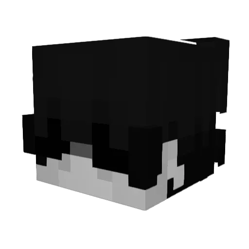 Guerrierolunare Minecraft avatar head, 3D render