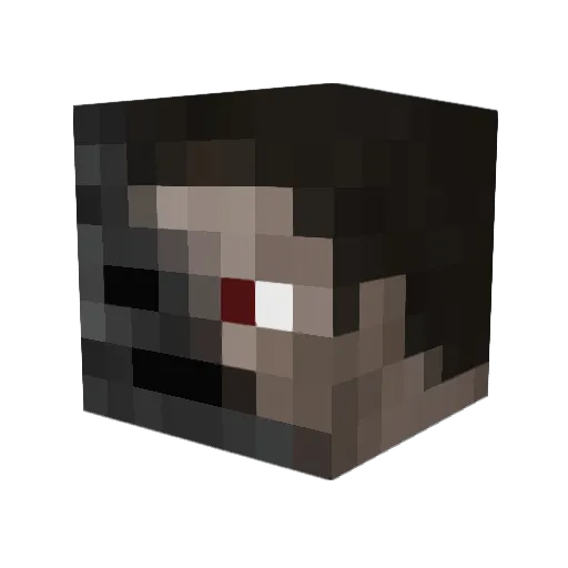 Gueshi22 Minecraft avatar head, 3D render