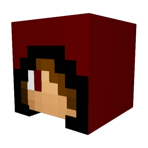 GuessWho__ Minecraft avatar head, 3D render