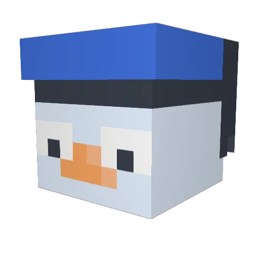 GuessedLemon Minecraft avatar head, 3D render