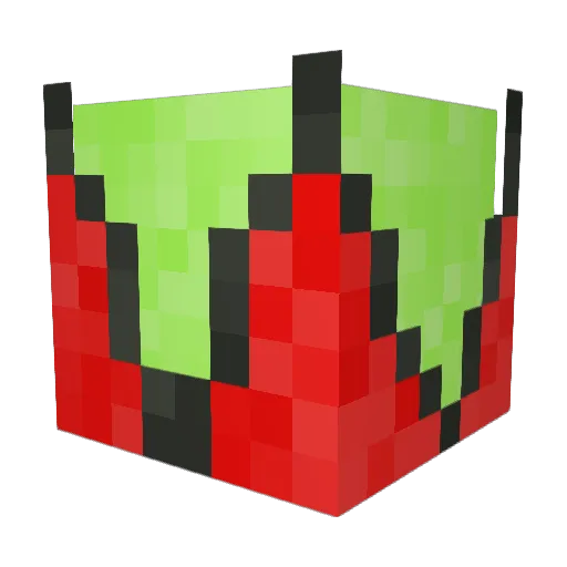 Guestray Minecraft avatar head, 3D render