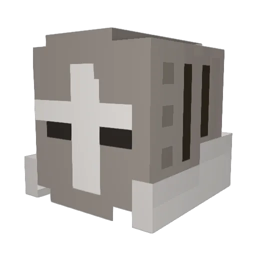 Guezt Minecraft avatar head, 3D render