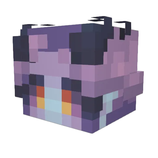 GuferHex Minecraft avatar head, 3D render