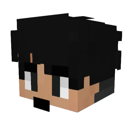 Guff_y Minecraft avatar head, 3D render