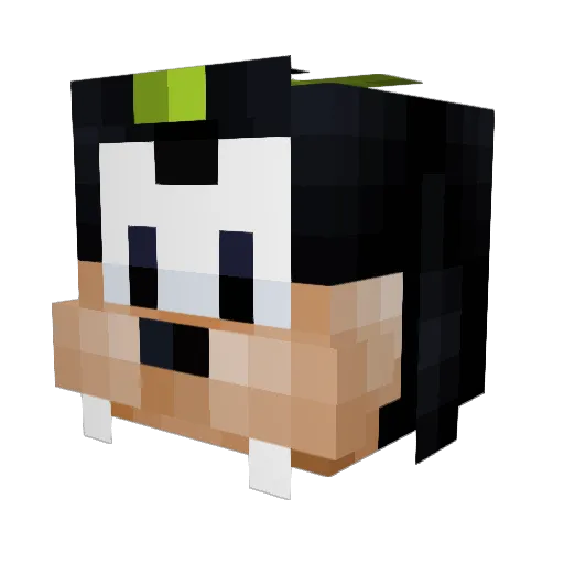 Gufland Minecraft avatar head, 3D render