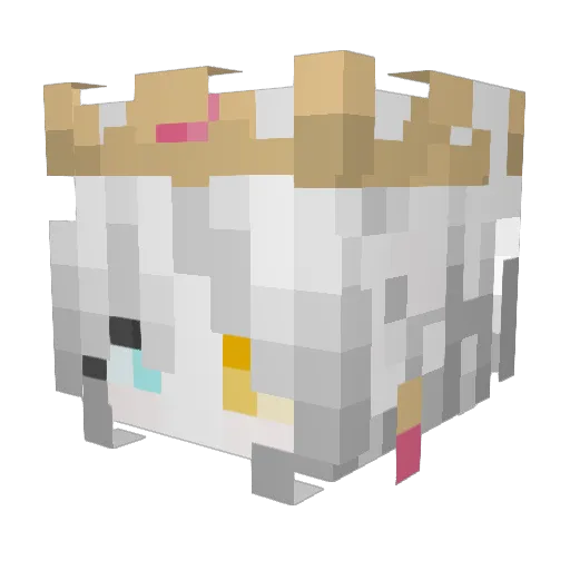 GugaRL Minecraft avatar head, 3D render