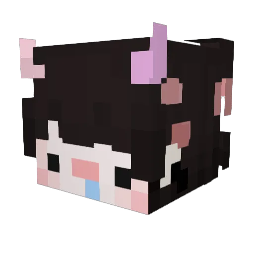 Gugagaaa Minecraft avatar head, 3D render