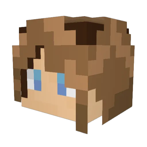 Gugamarcal Minecraft avatar head, 3D render