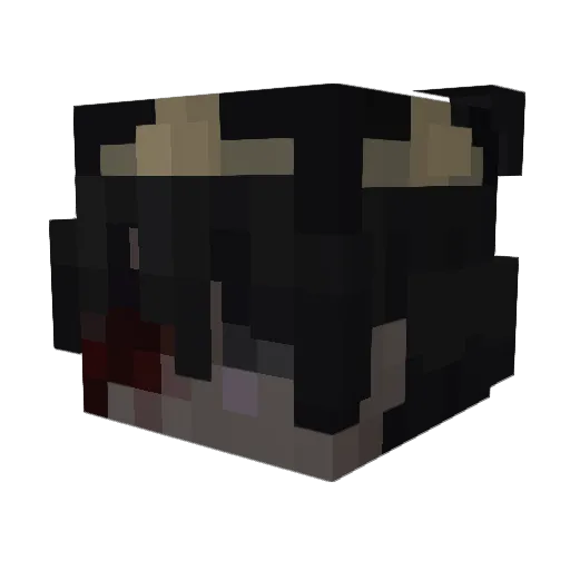 Gugamilke Minecraft avatar head, 3D render