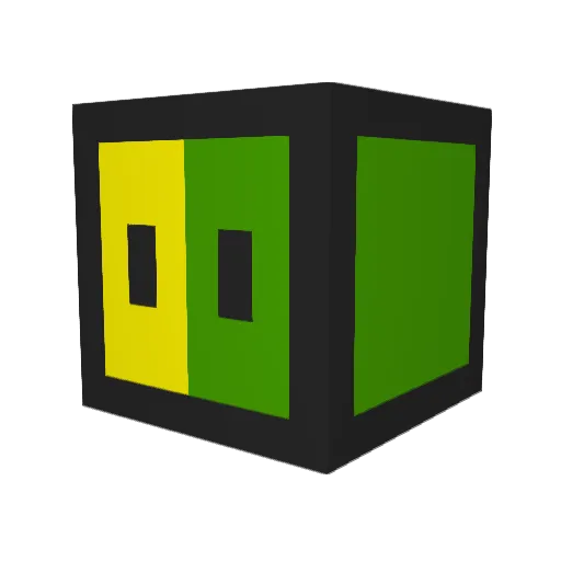 Guggelais Minecraft avatar head, 3D render