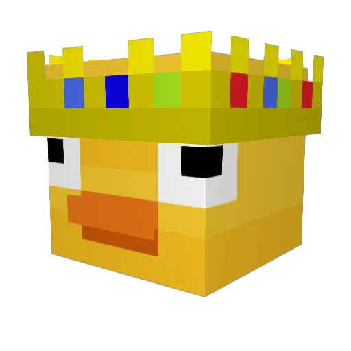 Gugopleks Minecraft avatar head, 3D render