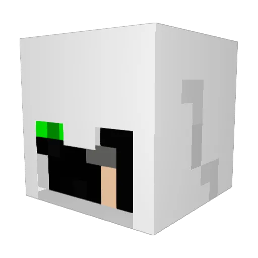 Guguss99 Minecraft avatar head, 3D render