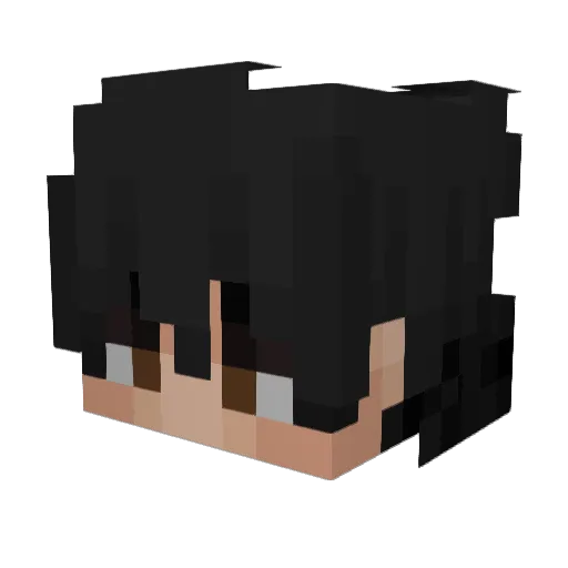 GuhPeixe Minecraft avatar head, 3D render