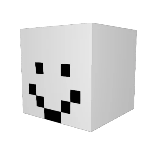 Gui99 Minecraft avatar head, 3D render