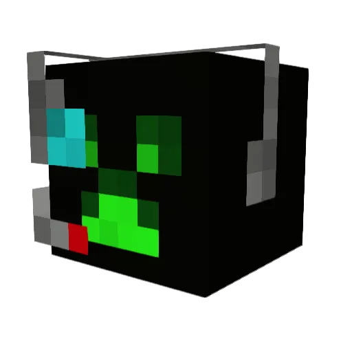 GuiBer Minecraft avatar head, 3D render