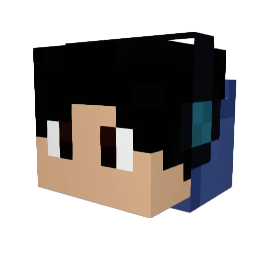 GuiGamer028 Minecraft avatar head, 3D render