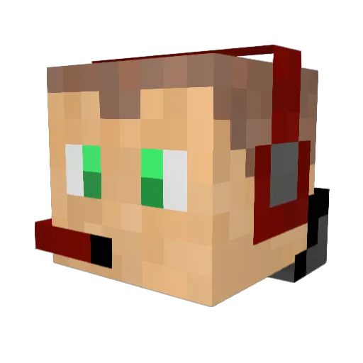 GuiGap Minecraft avatar head, 3D render