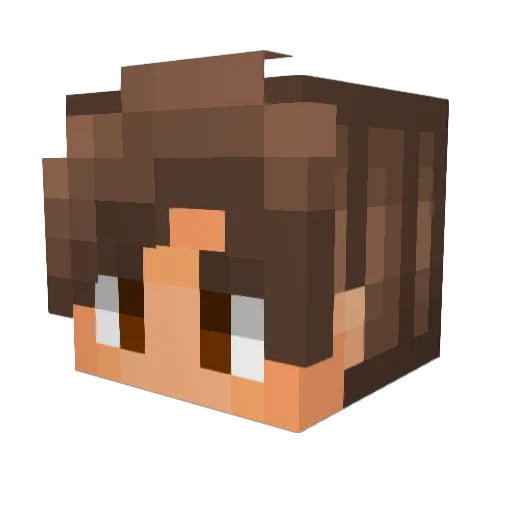 GuiNovas Minecraft avatar head, 3D render