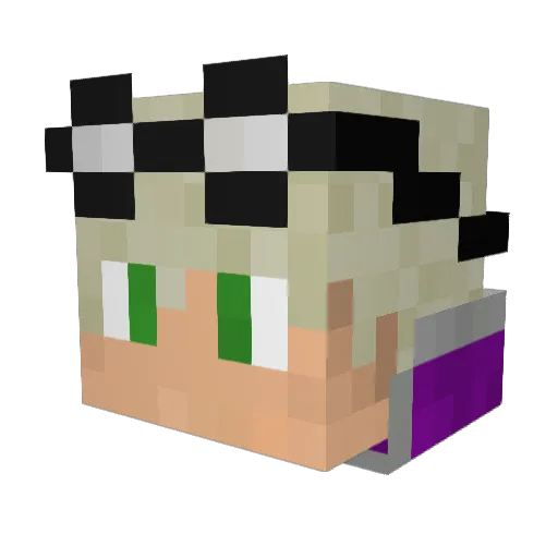 GuiPink Minecraft avatar head, 3D render