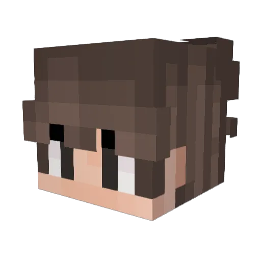 GuiSabley Minecraft avatar head, 3D render