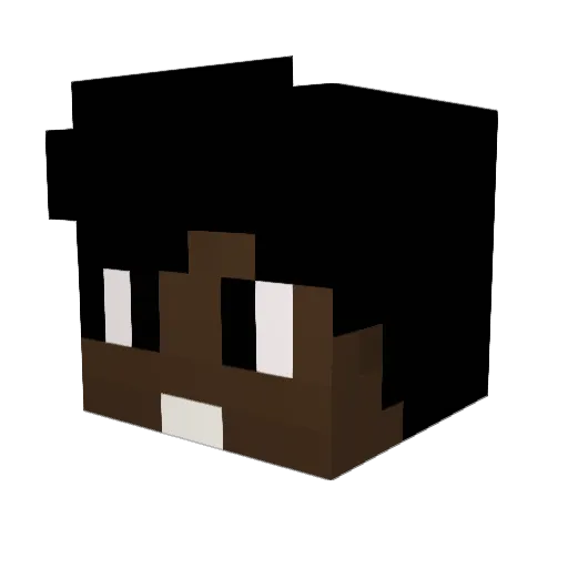 GuiTurra Minecraft avatar head, 3D render