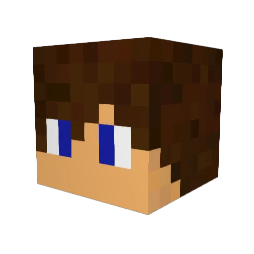 Gui_Geeks Minecraft avatar head, 3D render