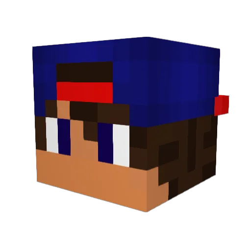Gui_Slpk Minecraft avatar head, 3D render