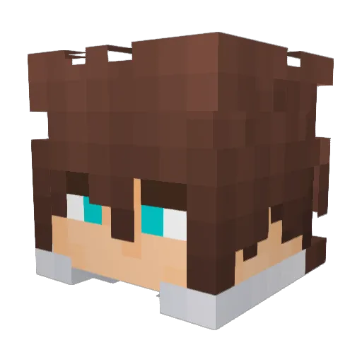 Gui_moxiao Minecraft avatar head, 3D render