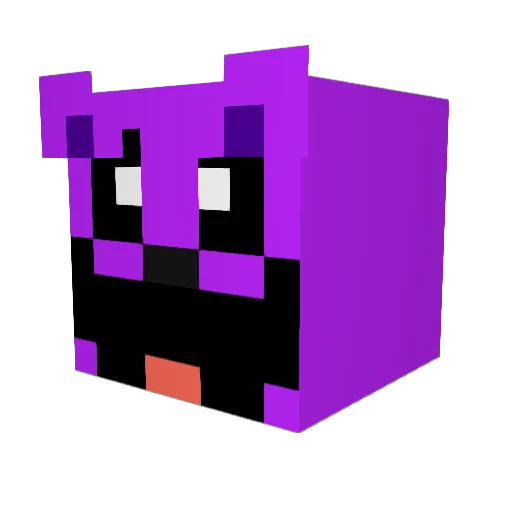 GuibsonXD Minecraft avatar head, 3D render