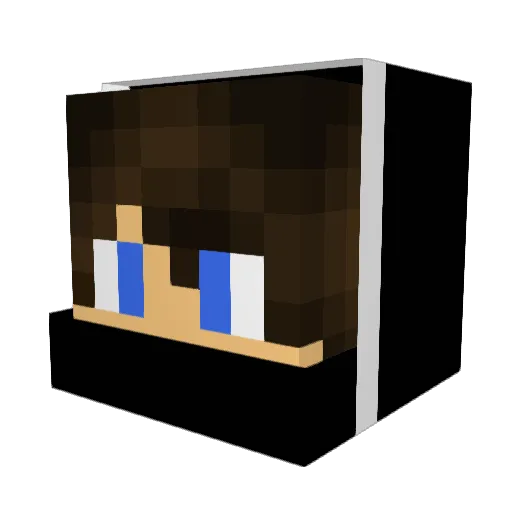 Guicandido Minecraft avatar head, 3D render