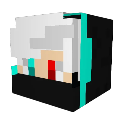 Guidd0 Minecraft avatar head, 3D render