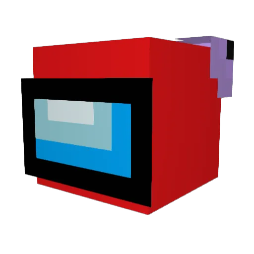 Guide1 Minecraft avatar head, 3D render
