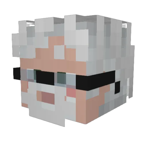 Guidebooks Minecraft avatar head, 3D render