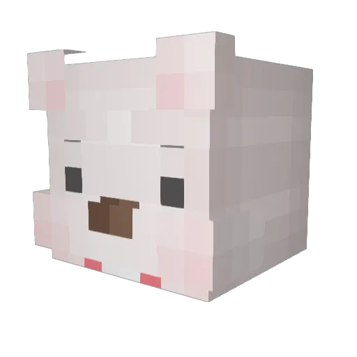 GuidedClock5406 Minecraft avatar head, 3D render