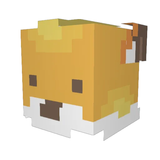 GuidedPrism Minecraft avatar head, 3D render
