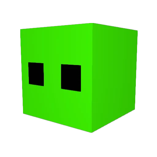 Guidehero Minecraft avatar head, 3D render