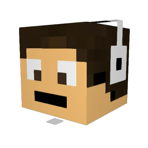 Guigui_44 Minecraft avatar head, 3D render