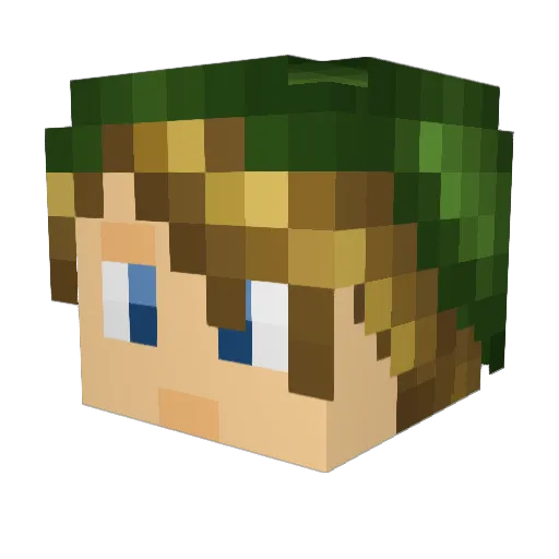 Guigui_98 Minecraft avatar head, 3D render